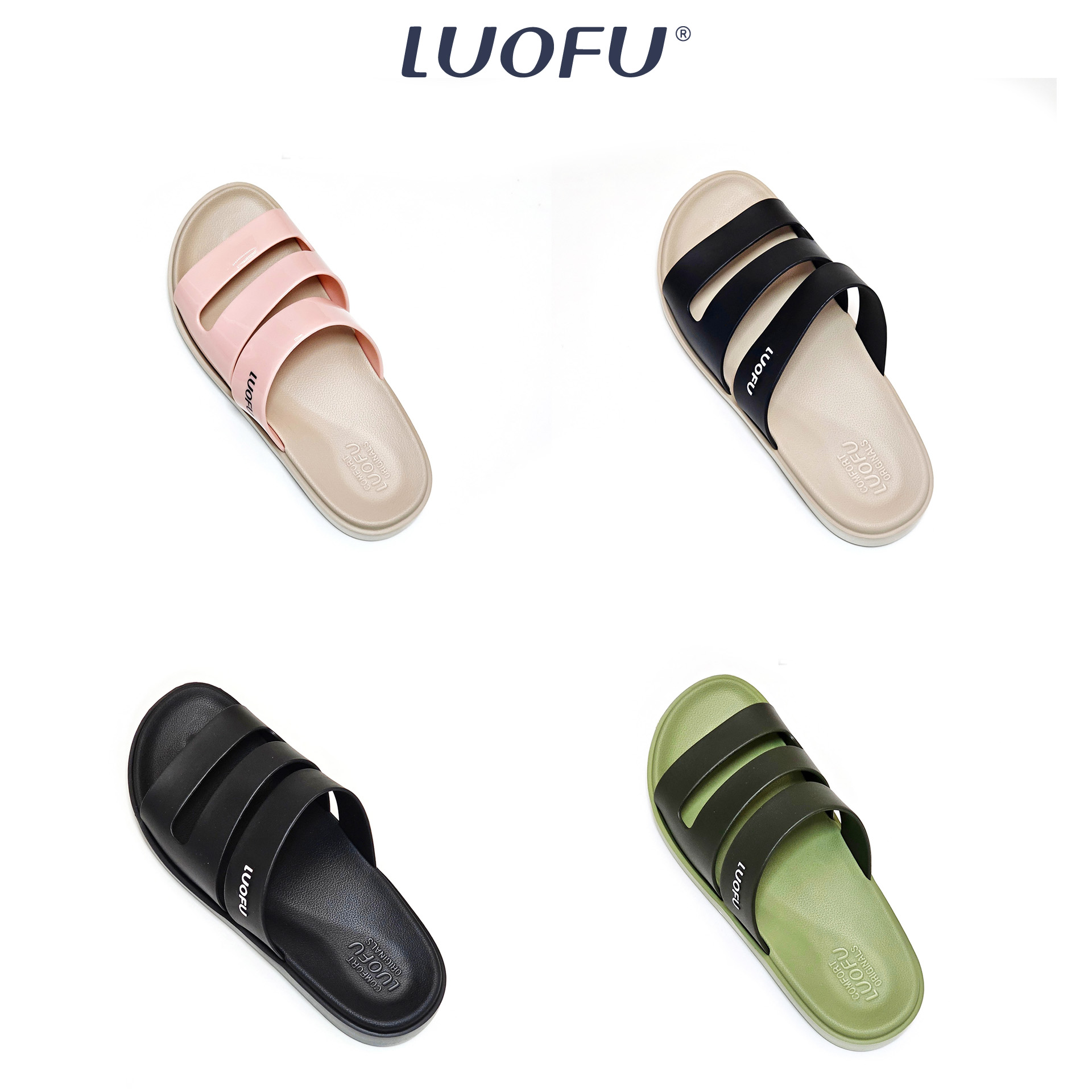 LUOFU รองเท้าแตะผู้หญิง รองเท้าลำลอง สวมใส่สบายเท้า รองเท้าแฟชั่น  เบอร์ 36-44 รหัส E6222