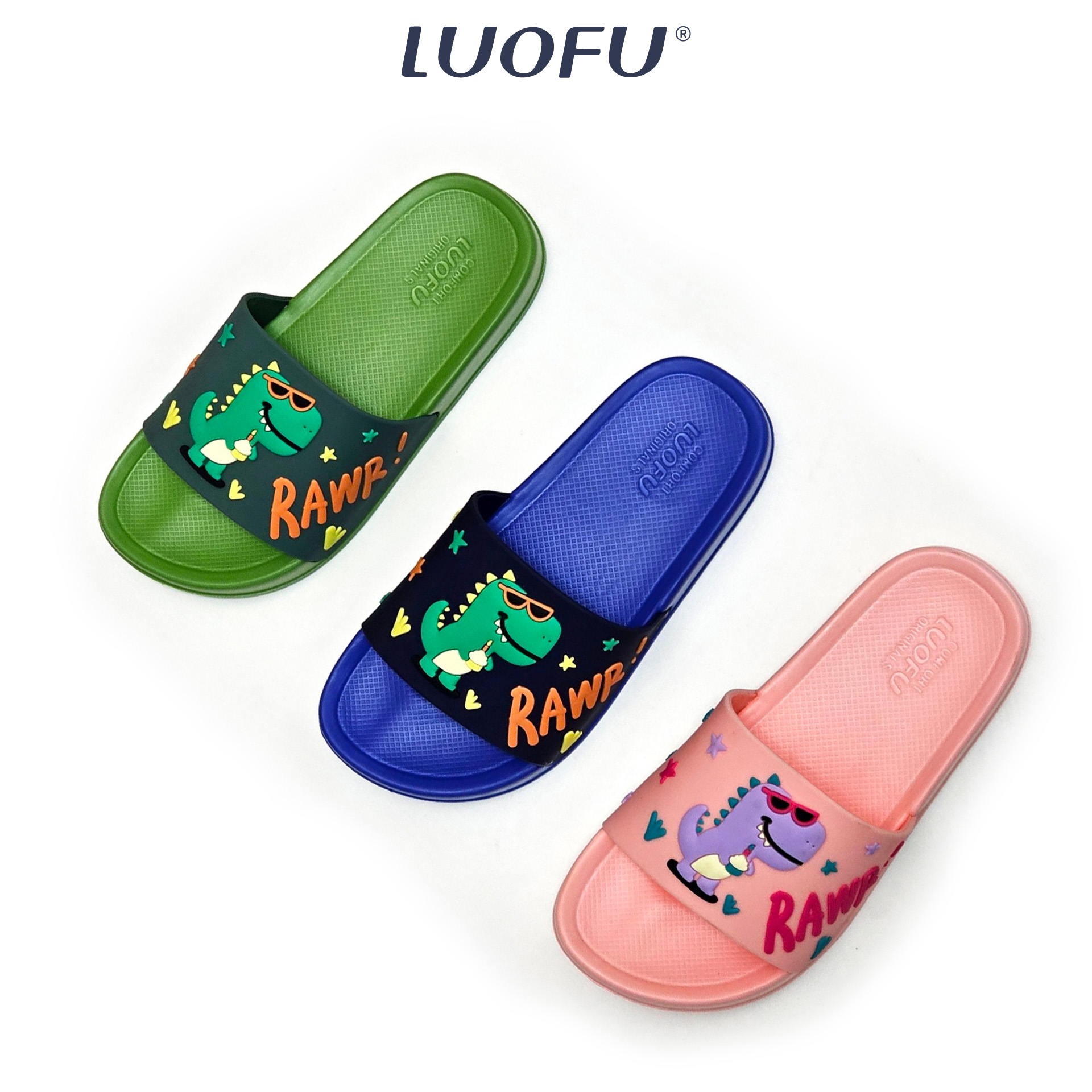 LUOFU รองเท้าแตะเด็ก รองเท้าลำลอง สวมใส่สบายเท้า รองเท้าแฟชั่น รหัส E8107